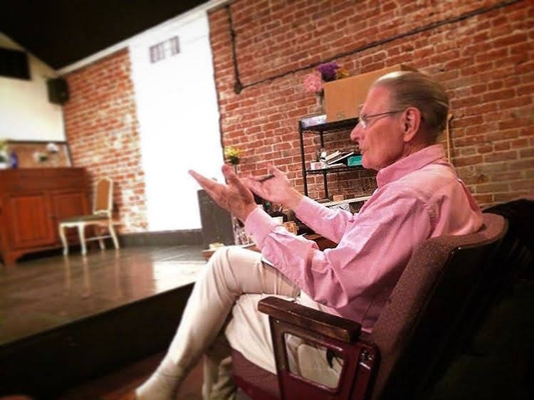 William Alderson teaching in the studio